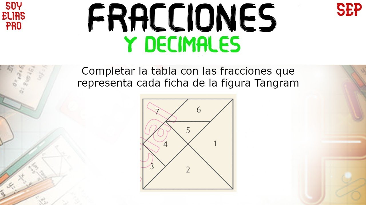 Como Se Representan Las Fracciones Utilizando El Tangram