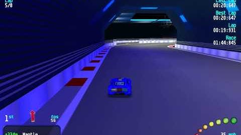 Re-Volt Custom Track LS Kart Space I by Lo Scassatore, 8 Lap Race