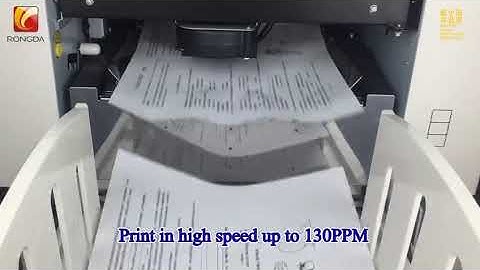 Rongda brand digital duplicator operation video