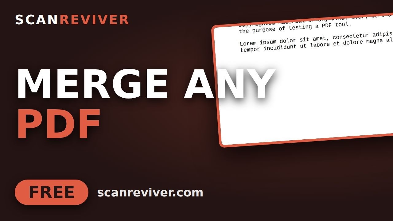 Merge PDF Files — Free, Combine Into One