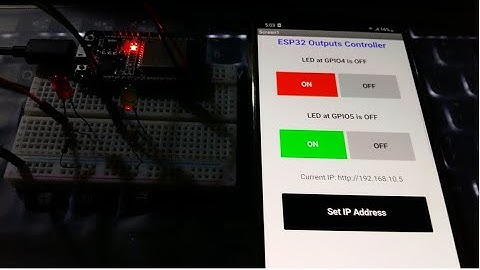 (Demo) Control ESP32 over Internet using Android App with MIT App Inventor