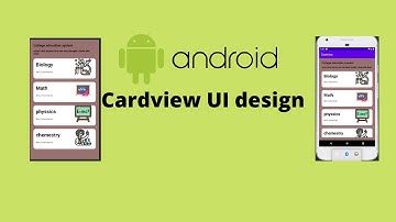 How to create card view  design in android studio || UIUX design  tutorial