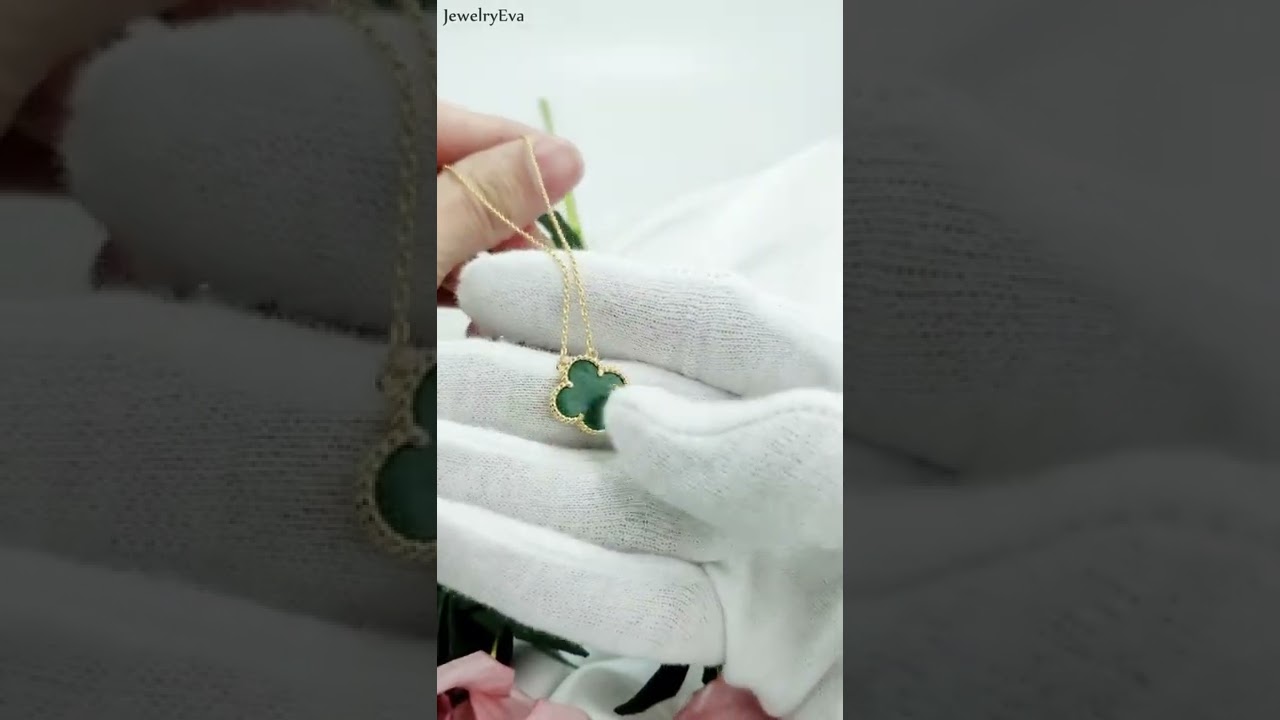 JewelryEva Four Leaf Clover Pendant Necklace