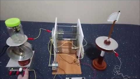 Electronic electrostatic machine with voltage multipliers