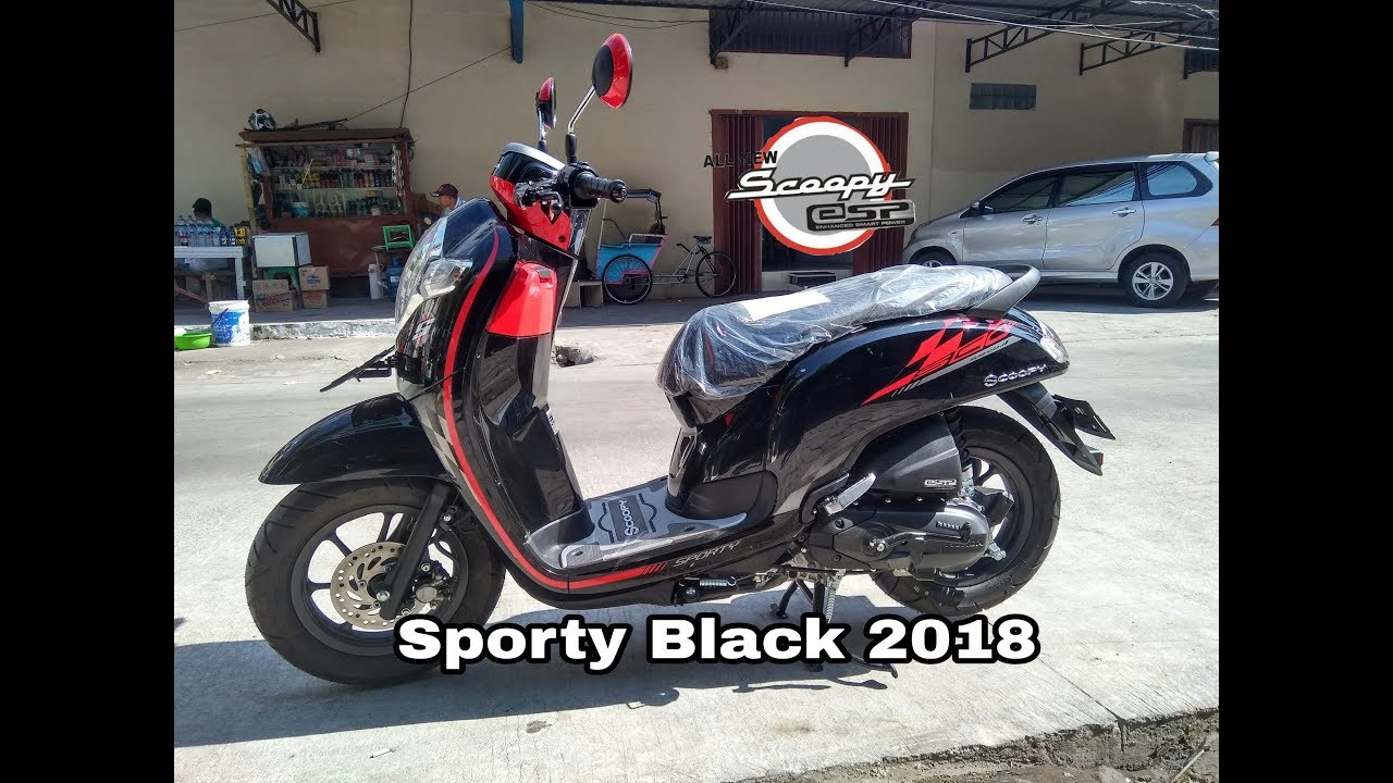 Terbaru Honda Scoopy  Black Sporty  Hitam 2018 Review 
