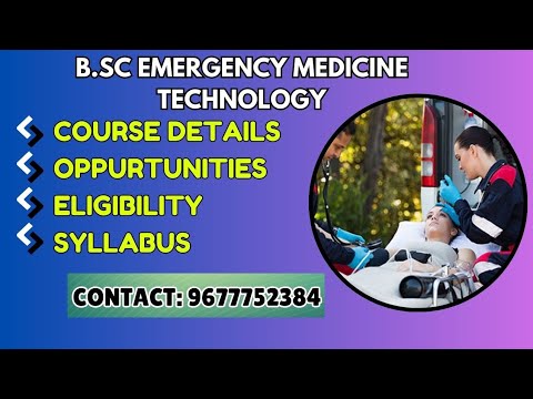 Bsc Emergency Medicine Technology Course Detail In Tamil - YouTube