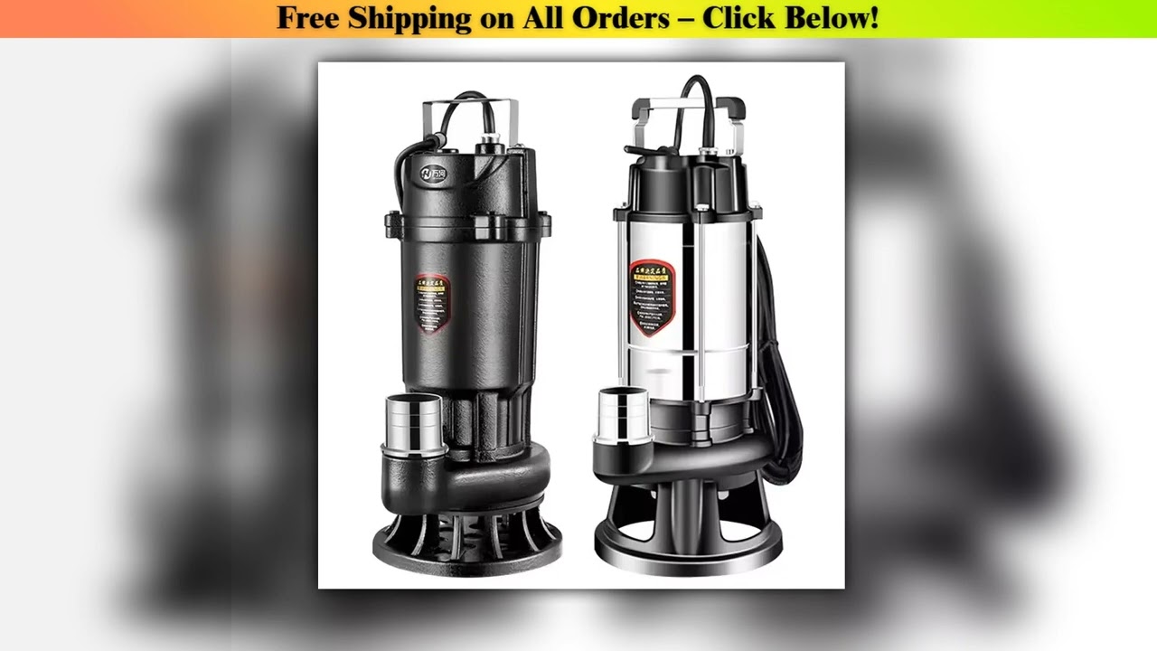 Sewage Pump Cutting Pumps Submersible Pump Household Pumping High Head Agricultural Irrigation