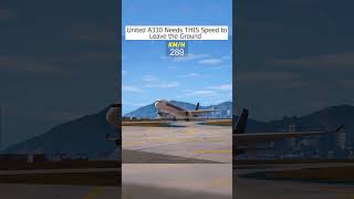 United A330 Needs This Speed To Leave The Ground