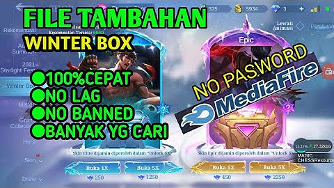 FILE OPEN EVENT WINTER BOX| File tambahan ML event ML