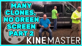 #madewithkinemaster Advanced multiple clone without greenscreen part 2; video shoot production