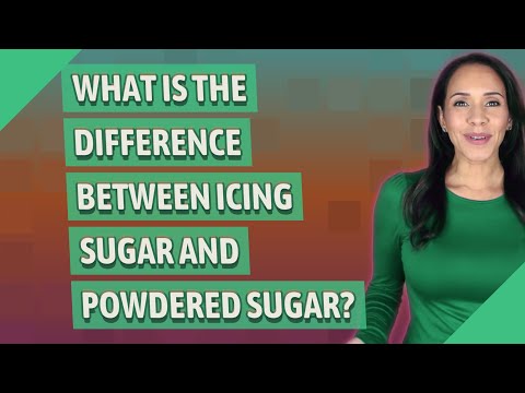 What is the difference between icing sugar and powdered sugar?