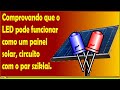 CKT- Comprovando que o LED pode funcionar como um painel solar, circuito com o par sziklai