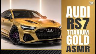 Audi RS7 Titanium Gold – ULTIMATE ASMR Custom Build (Carbon Fiber + LED Accents, 8K) screenshot 4