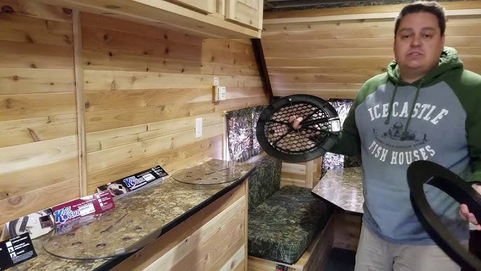 Here's how I use my Catch Cover Fish House Nation Rattlesnake Reel in my  Eskimo Ice Fishing Gear Outbreak 650XD! #icefishing #socialfishtancing