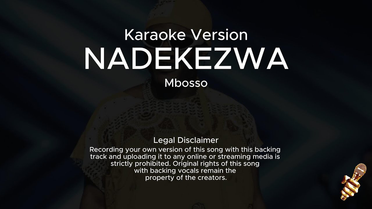 Mbosso - Nadekezwa (Karaoke Version) Mbosso - Nadekezwa (Karaoke Version)