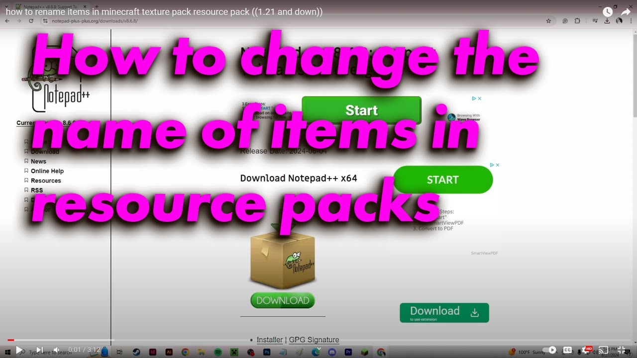 Minecraft Rename Blocks Texture Pack how to rename items in minecraft texture pack resource pack ((1.21 and ...