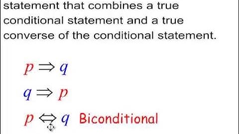 Geometry Ch. 2.3 Biconditional Statements