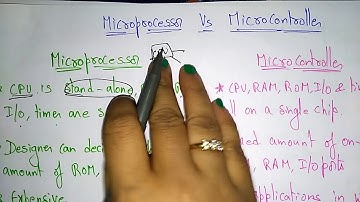 Microprocessor VS Microcontroller | MPMC | Lec-05 | Bhanu Priya