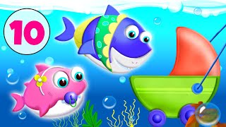 🐬 Baby Shark Song For Kids 🐬 | Learn Numbers | Nursery Rhymes For Children
