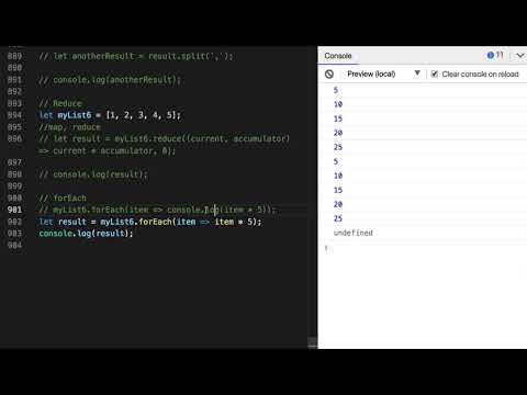 85 - Array Method  - forEach( )