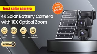The best solar camera with 10X Optical Zoom