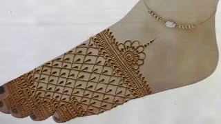 Beautiful And Stylish Mehndi Design For Girl Foot Mehndi Design