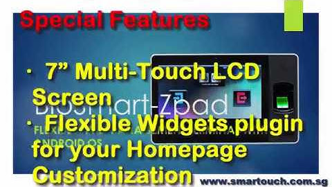 Time Attendance System Singapore : BioSmart-Zpad Special Features
