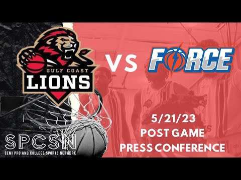 Gulf Coast Lions vs Central Florida Force 5/21/23 Post Game Press Conference