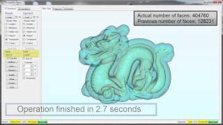 Polygonica offsetting and subtracting STL model