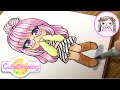 Practicing drawing with Copic 6: Cute girl with Glasses you requested!