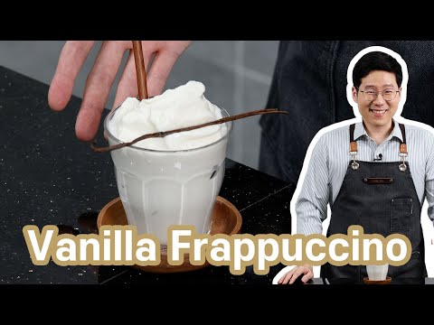 How to make Vanilla Bean Frappuccino from Starbucks  Tastes delicious with real vanilla