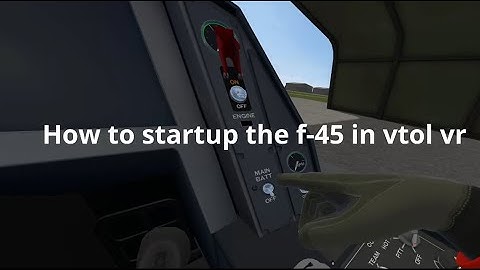 VTOL VR- Startup tutorial- F-45A #shorts
