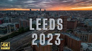 Leeds City 2023 - 4K Stock Drone Footage