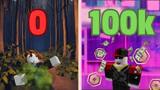 Turning 0 Robux into 100,000..(Week 1)
