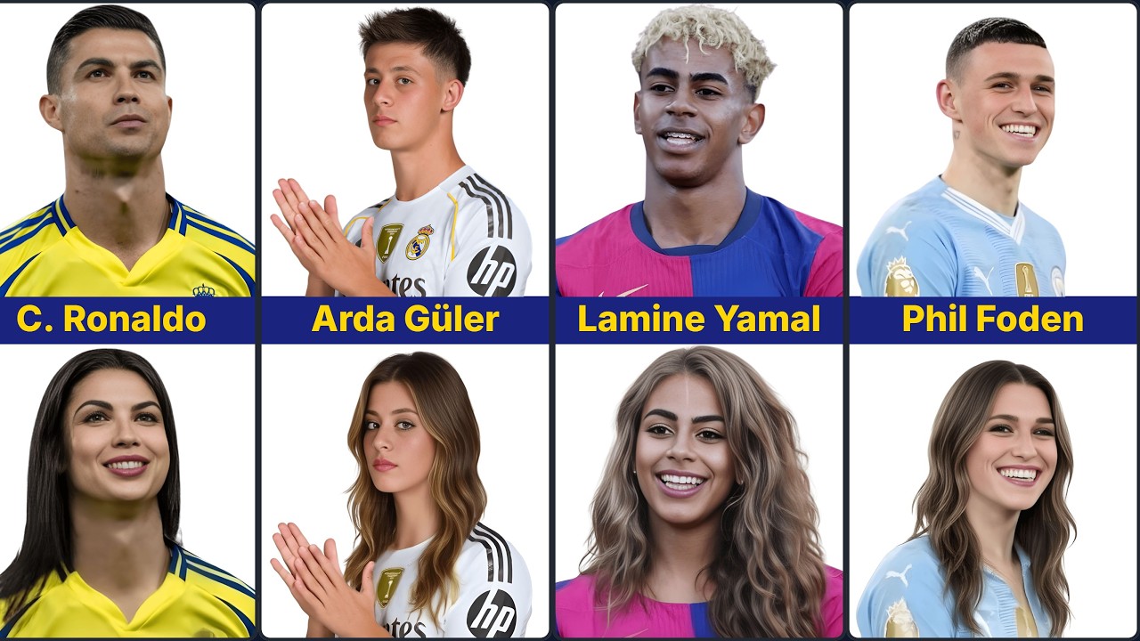 😱 Famous Football Players AS FEMALE Version! 🔥 AI Gender Swap
