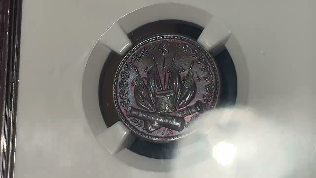 (1861-65) F-231/352a Our Country Crossed Cannons Patriotic Civil War Token, NGC MS63 BN