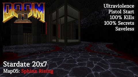 Doom 2: Stardate 20x7 - MAP05: Sphinx Rising: UVMax in Darkness