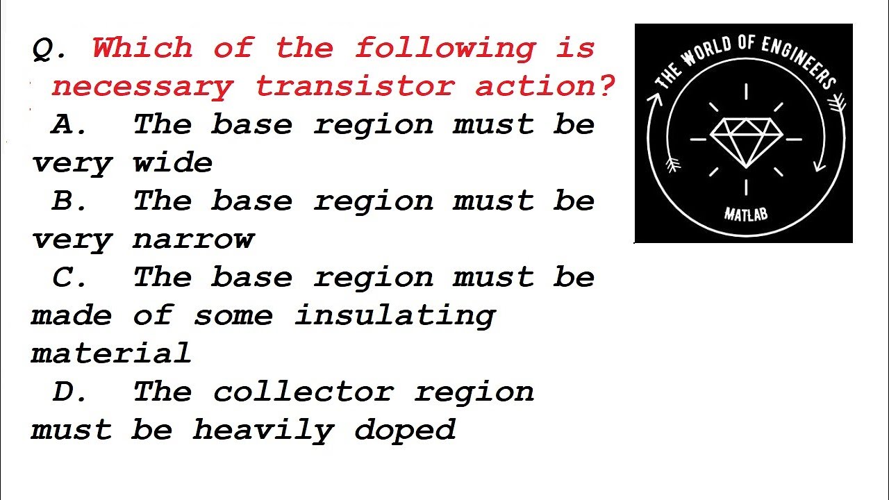 Handa Electronic MCQs Transistor MCQs Part 02 (3053) YouTube
