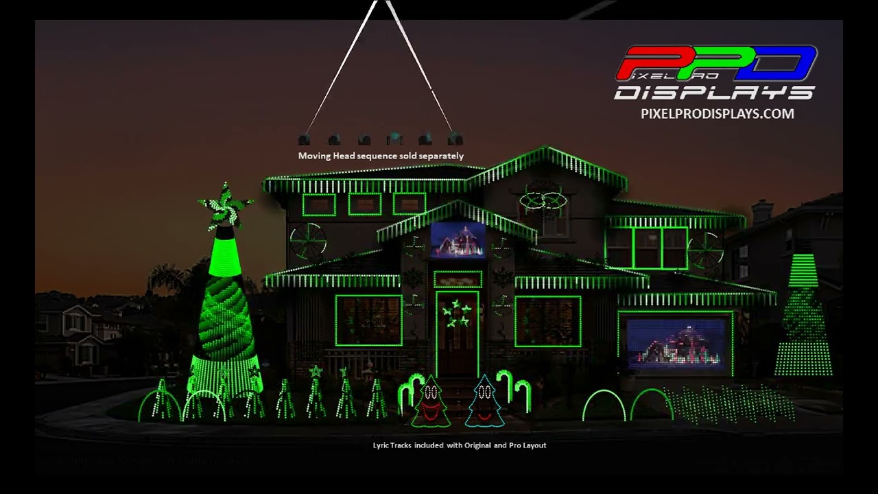 Run DMC - Christmas In Hollis: xLights Pro Layout Sequence
