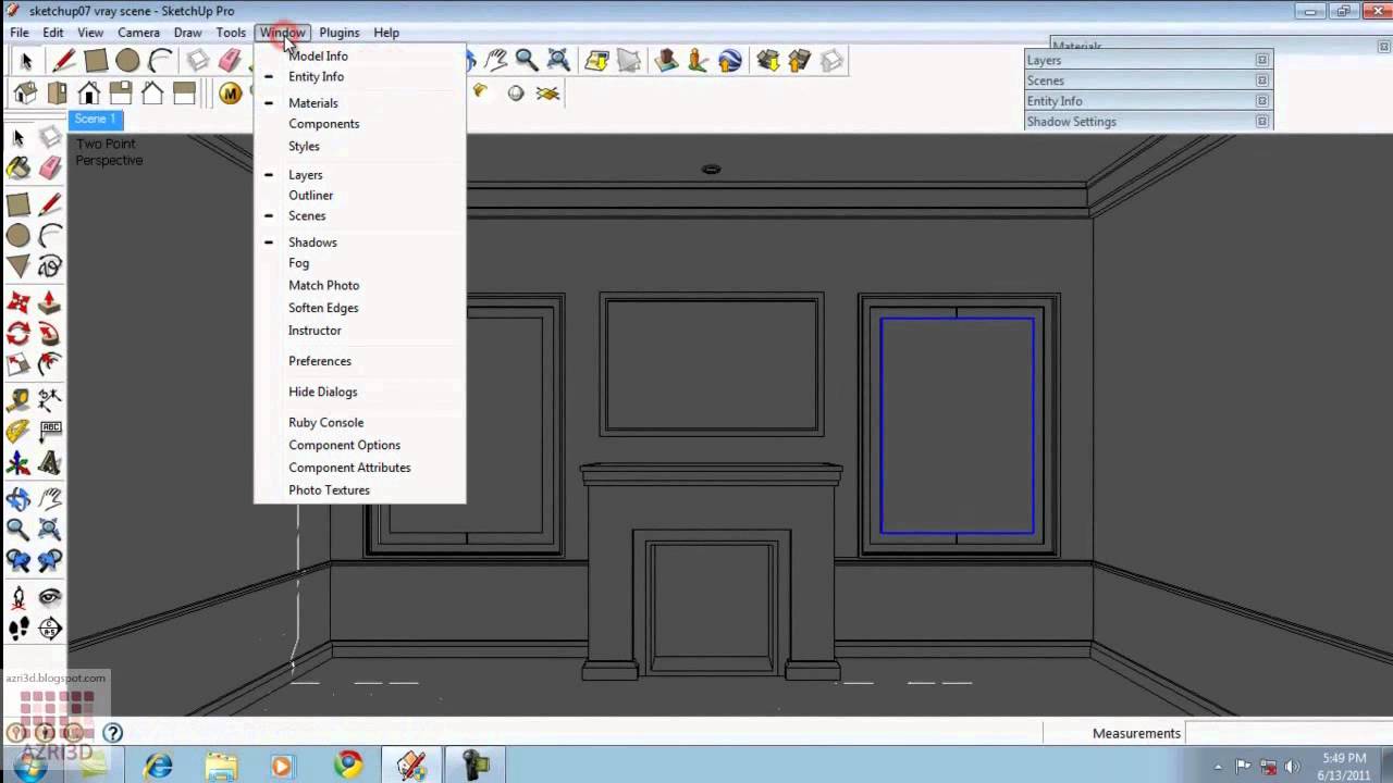 change settings for intividual lights vray sketchup 2016