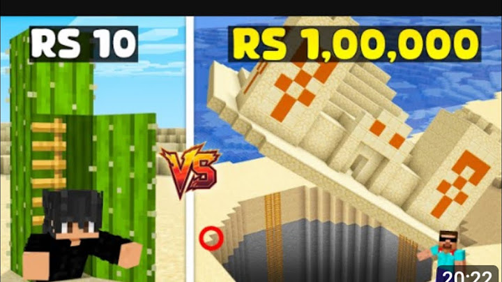 Rs1 vs Rs 1,00,000 SECRET BASE chalenge in Minecraft ‎⁨@w1rgamer100⁩