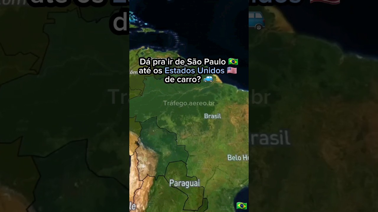 Dá pra ir de de São Paulo até os Estados Unidos de carro? 🇺🇸🚙