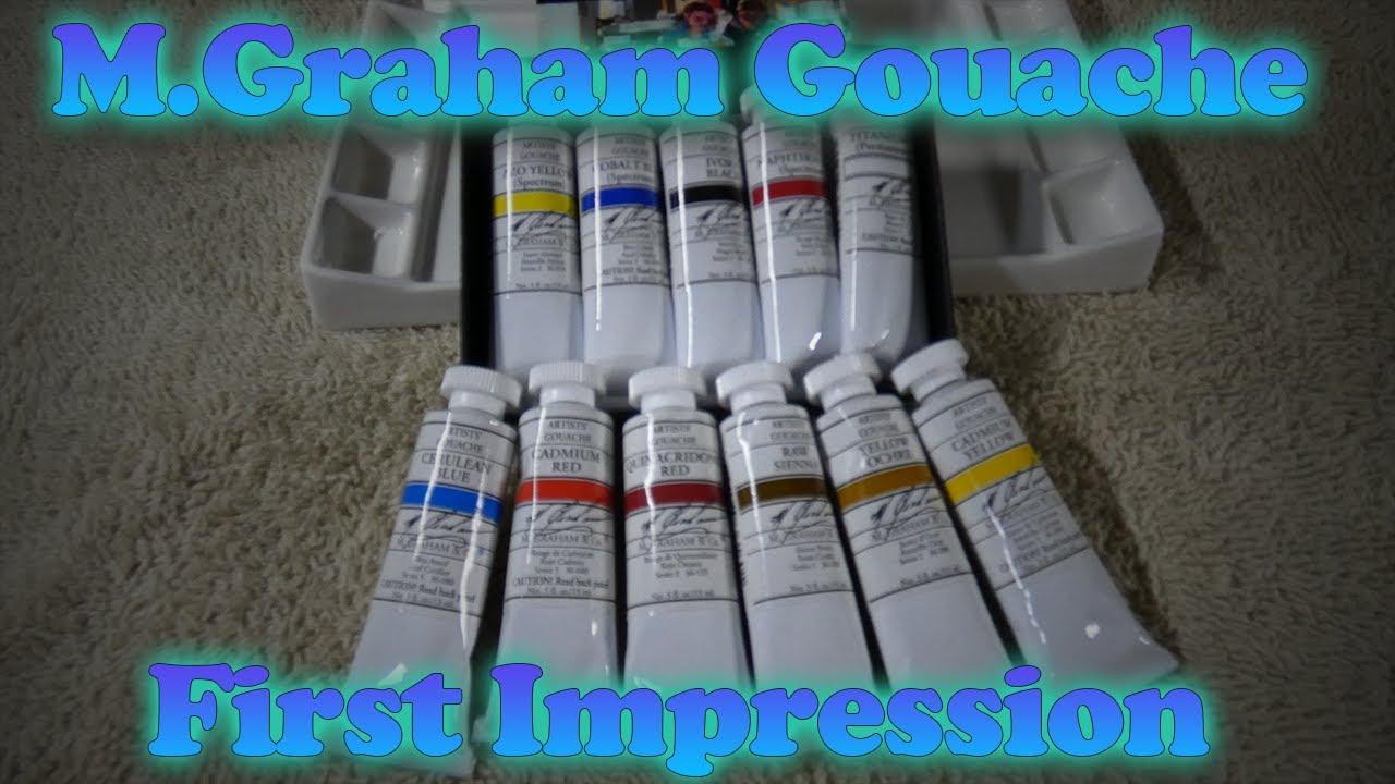 First Impression of The M.Graham Gouache Paint ( Painting First Page in Sketchbook)