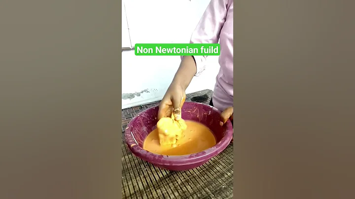 Name the magic liquid? Non Newtonian Fluid #shorts #learnandfun #oobleck #nonnewtonianfluid