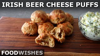 Irish Beer Cheese Puffs with Spring Onion Mascarpone  Food Wishes