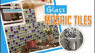 How To Cut Glass Mosaic Backsplash Tile (Handheld Tile Cutter) 