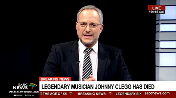 Legendary musician Johnny Clegg has died