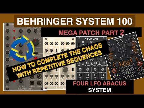 BEHRINGER System 100 MEGA patch episode 2 How to repetitive bass and drum sequences with Muxlicer