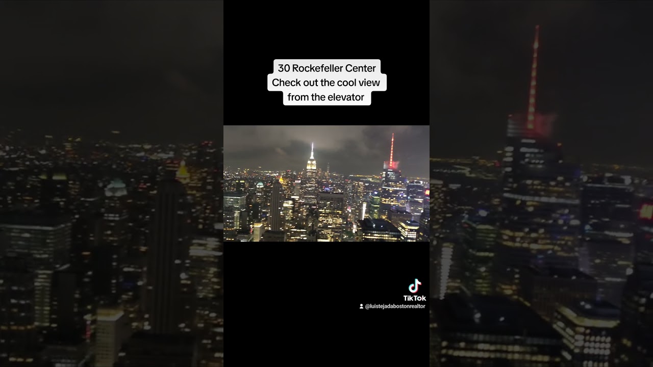 a view from inside the elevator at 30 Rock