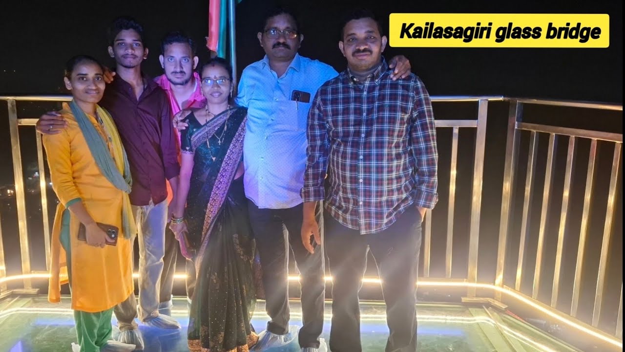 KAILASAGIRI GLASS BRIDGE SANKRANTI DAY HUGE CROWD NIGHT TIME VIEW FULL ENJOY